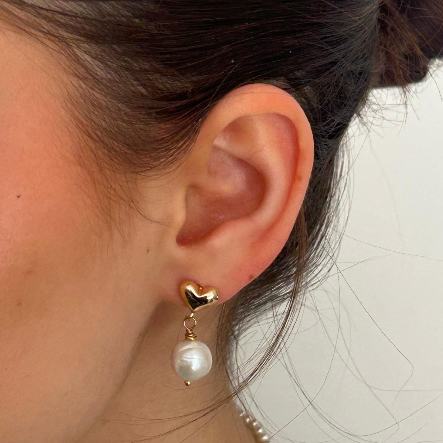 עגילי ליבי פנינה Libi Pearl Earrings