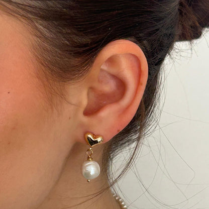 עגילי ליבי פנינה Libi Pearl Earrings