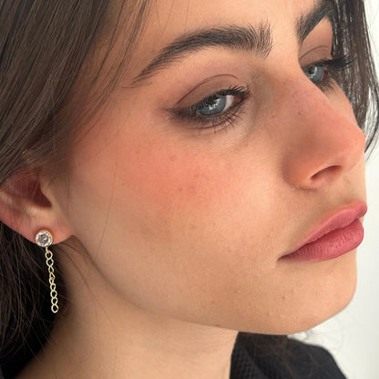 עגיל מילי זרקון Mili Zarcon Earring