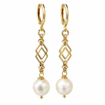 עגילי ויקטוריה  Victoria Geometric Earrings